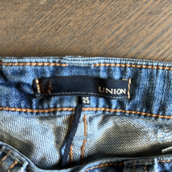 Union low rise distressed skinny jeans size 25 - Picture 4 of 6